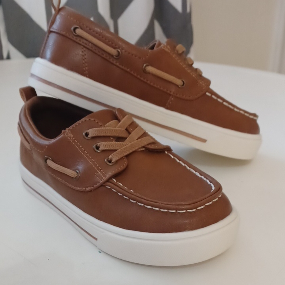 Brown Kids Boat Shoes